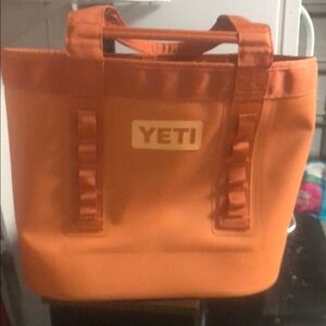 YETI Orange Tote Bag